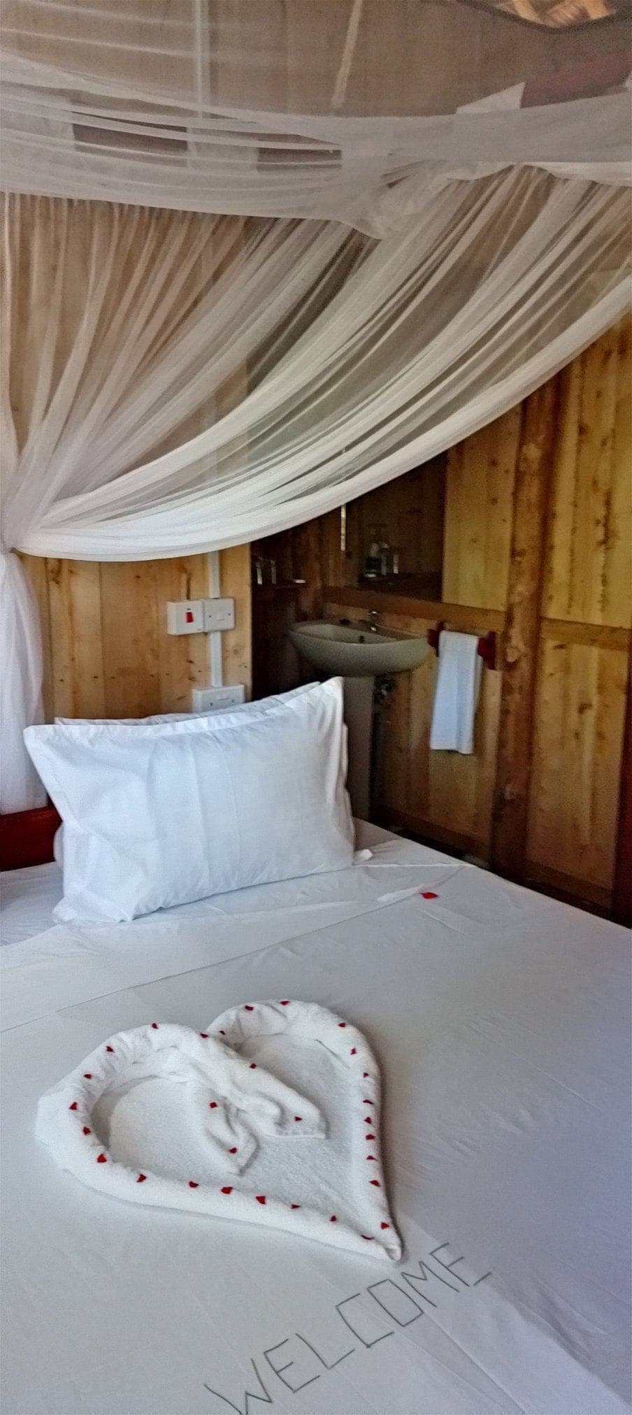 Eco-friendly accommodation mangrove views Prawns Lake Watamu